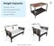4-Piece Patio Furniture Set, Patiojoy Acacia Wood Outdoor PE Wicker Conversation Set with Cushions, PE Rattan Sectional Sofa Set for Lawn, Porch, Poolside, Backyard (Off White)